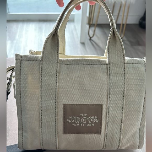 The canvas crossbody tote bag beige Marc Jacobs - Picture 2 of 3
